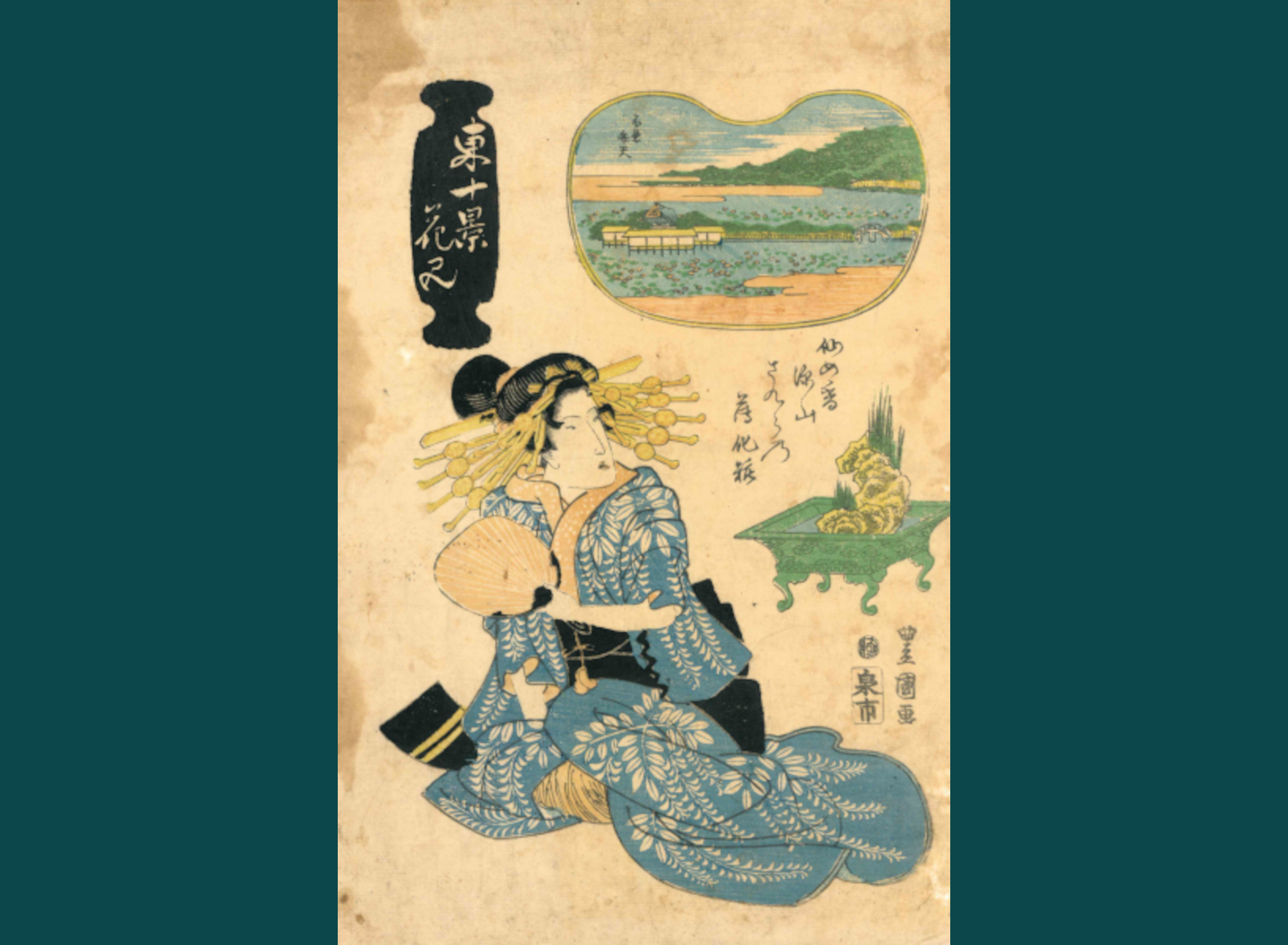 BIJIN CON VENTAGLIO