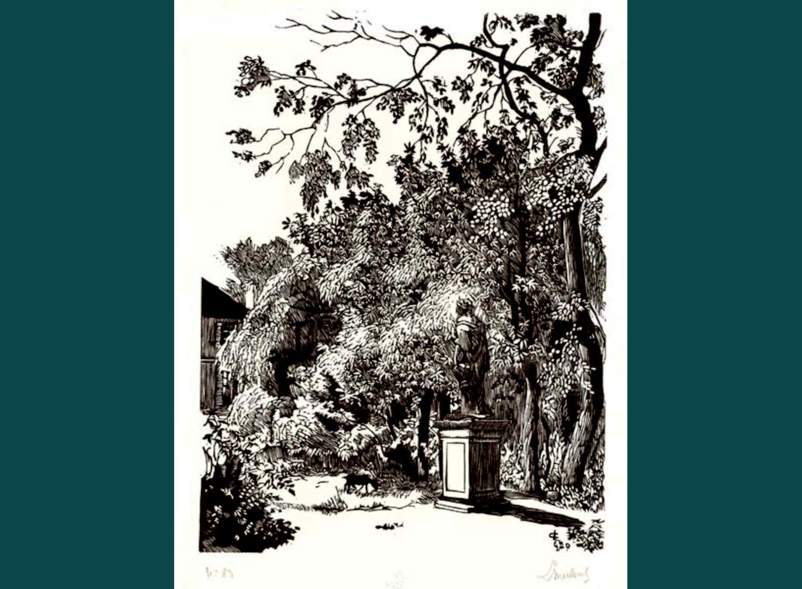 DANS LE PARC DE LA MAISON - PERROTIN À CHATILLON - SOUS BAGNEUX