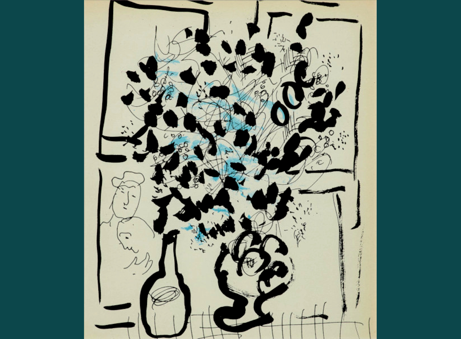 LE BOUQUET NOIR ET BLEU