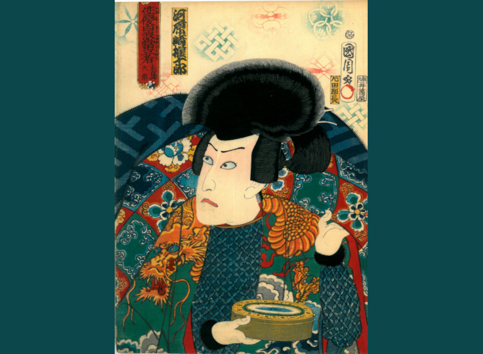 L'ATTORE DEL TEATRO KABUKI ICHIKAWA DANJURO IX