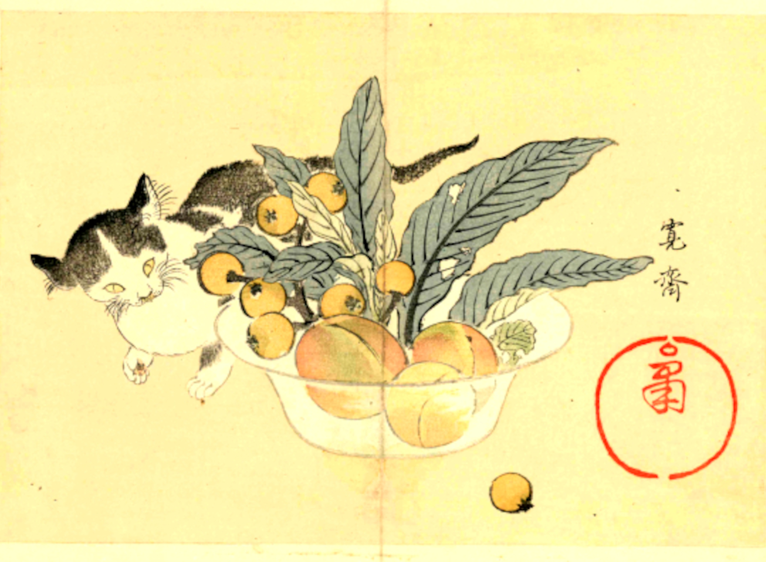 GATTO DIETRO A UNA FRUTTIERA (1891)