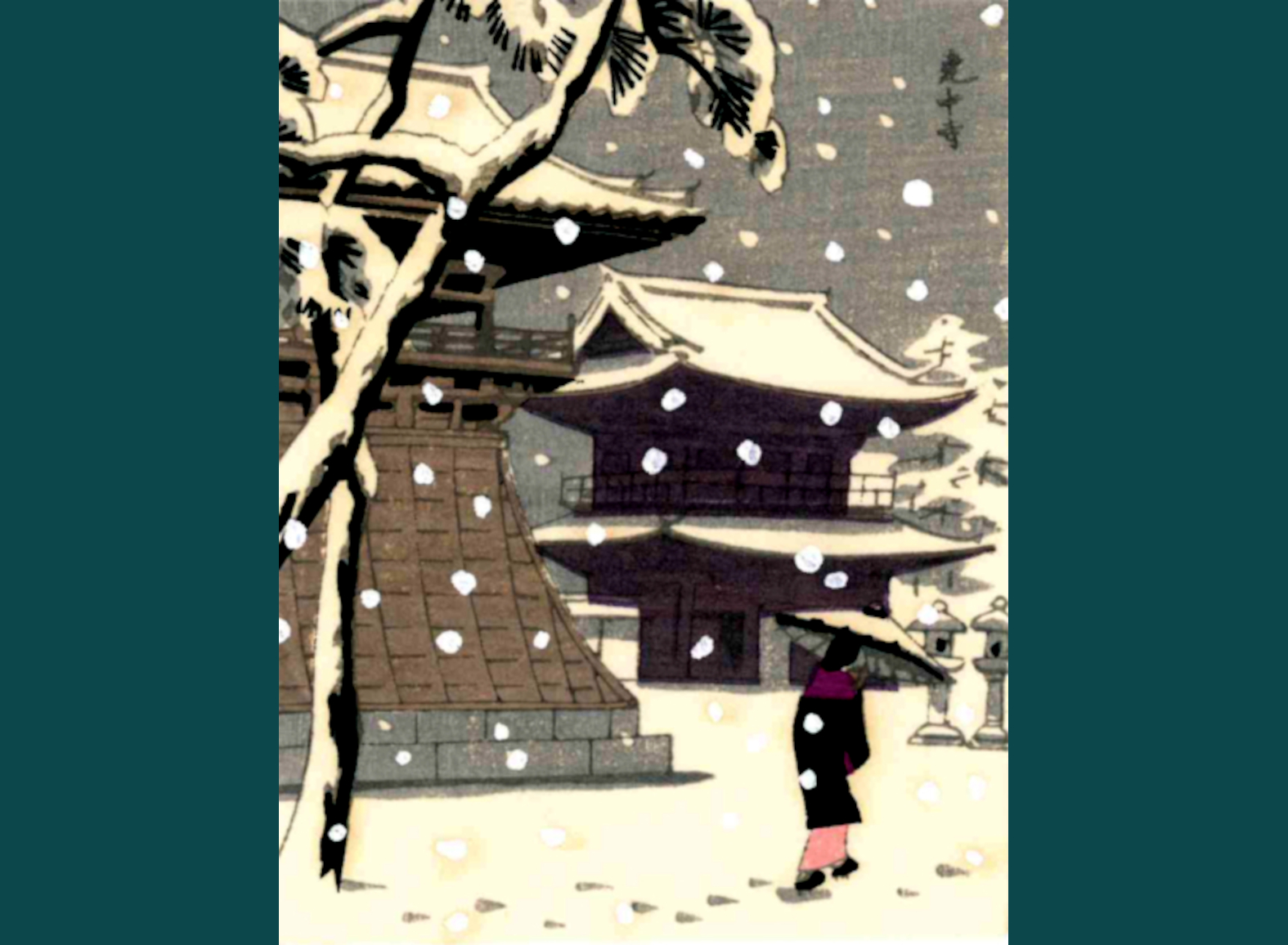 IL KENCHU-JI SOTTO LA NEVE