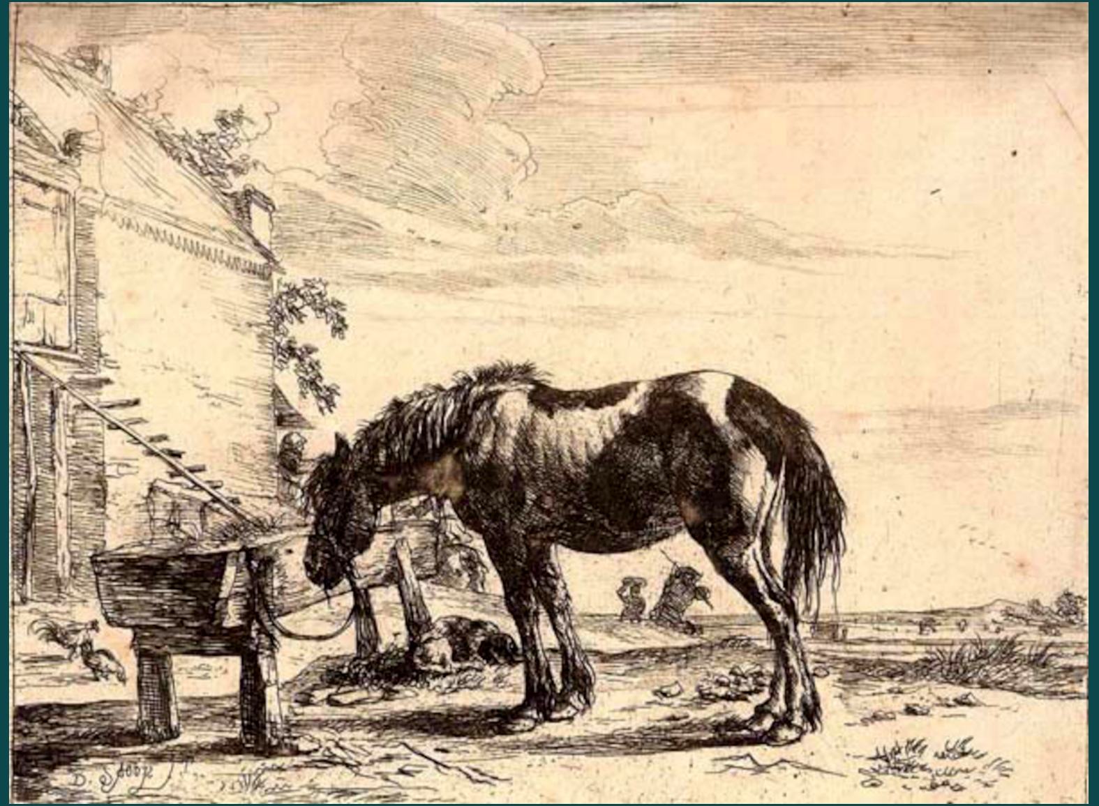 CAVALLO ALLA MANGIATOIA